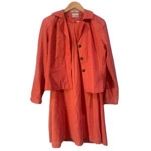 KC Spencer Women's (Small?) Set Dress & Jacket Orange/Pink